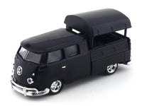 1960 Volkswagen Double Cab Truck USA Model black 1:64 M2 Machines diecast scale model collectible