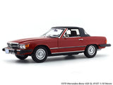1979 Mercedes-Benz 450 SL R107 red 1:18 Norev diecast Scale Model collectible