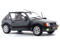 Solido 1:18 1988 Peugeot 205 1.9 GTi grey diecast Scale Model collectible