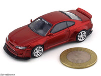 Nissan Silvia S15 red 1:64 Street Weapon diecast scale model car