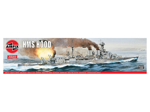 HMS Hood 1:600 Airfix plastic model kit Warship